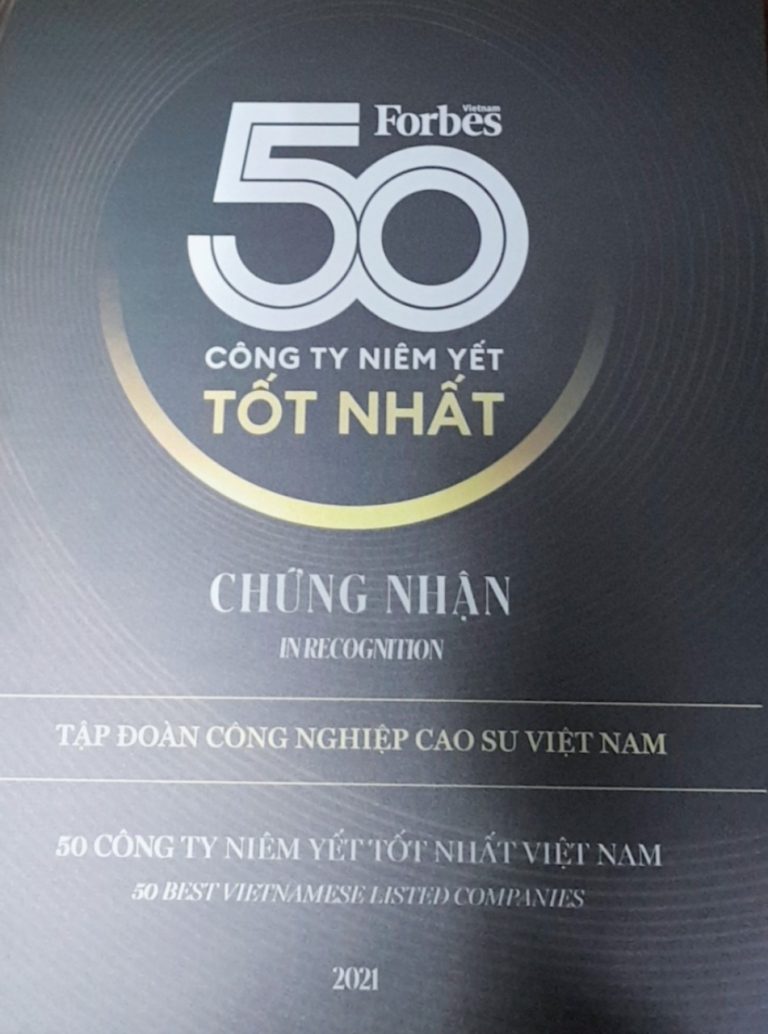 VRG trong top 50 công ty niêm yết tốt nhất năm 2021